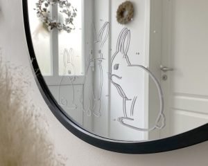 Sticker mural lapins
